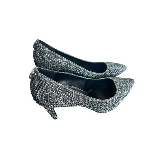 Michael Kors Shoes - Michael Kors Black Rhinestone Pumps Size 8M